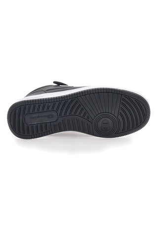 Sneakers Mid-Cut Schwarz/Grün mit Klettverschluss CHAMPION Rebound Mid