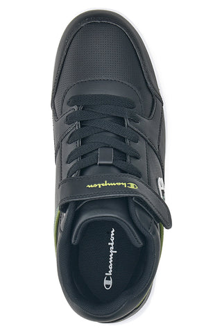 Sneakers Mid-Cut Schwarz/Grün mit Klettverschluss CHAMPION Rebound Mid