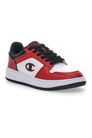 Champion Rebound 2.0 Low rote Sneakers mit Schnürsenkeln