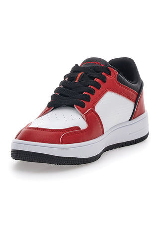 Champion Rebound 2.0 Low rote Sneakers mit Schnürsenkeln