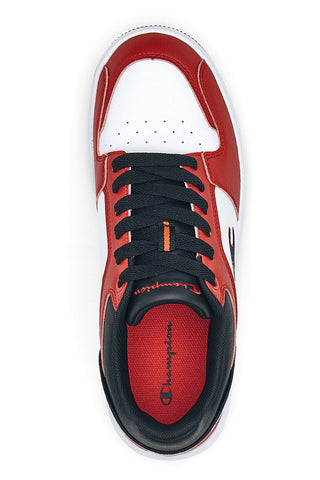 Champion Rebound 2.0 Low rote Sneakers mit Schnürsenkeln