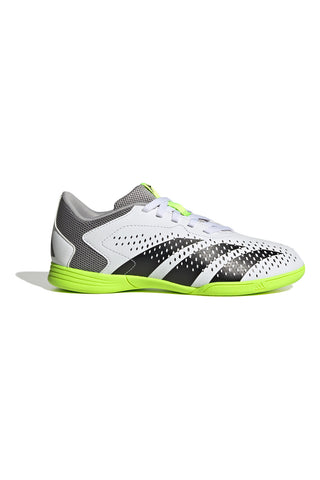 Weiße und schwarze Futsal-Fußballschuhe Adidas Predator Accuracy 4