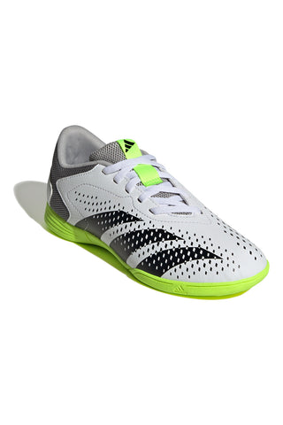 Weiße und schwarze Futsal-Fußballschuhe Adidas Predator Accuracy 4