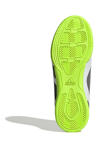 Weiße und schwarze Futsal-Fußballschuhe Adidas Predator Accuracy 4