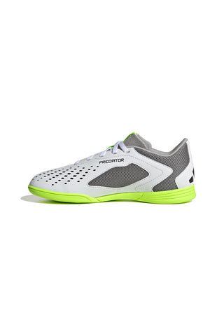 Weiße und schwarze Futsal-Fußballschuhe Adidas Predator Accuracy 4