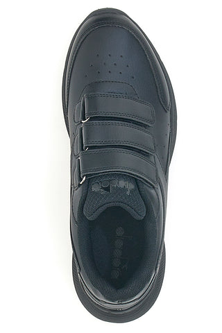 Schwarze Diadora Eagle 7 SL V Sneakers mit Klettverschlüssen