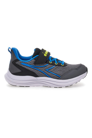 Silberne und blaue Laufschuhe DIADORA SNIPE 2 JR