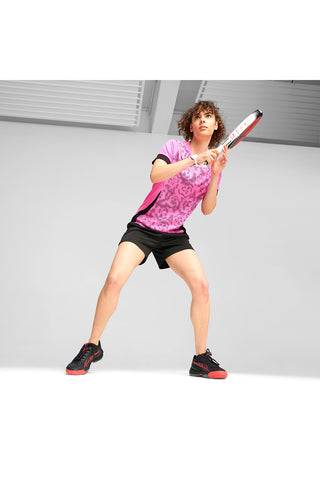 Scarpe da padel nere con dettagli rossi Puma Nova Court