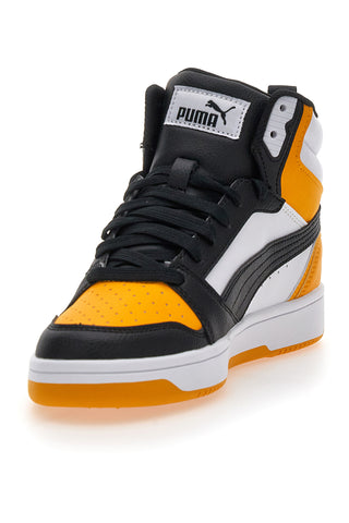 Sneakers Alte Gialle/Nere Puma Rebound V6 Mid JR