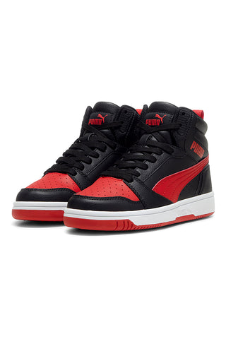 Sneakers Alte Nere e Rosse Puma Rebound V6 mid