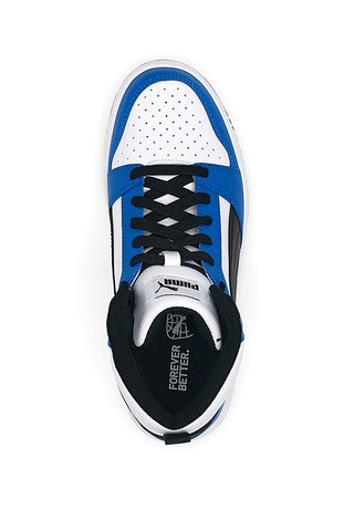 Sneakers alte Bianche e Blu Puma Rebound V6 mid