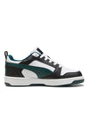 Sneakers Nere Bianche e Verdi Puma Rebound V6 Low Jr