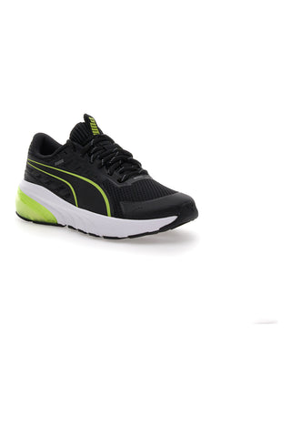 Scarpe da running nere bianche e verde lime Puma Cell Glare Jr