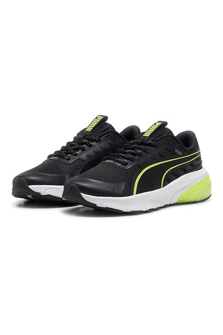 Scarpe da running nere bianche e verde lime Puma Cell Glare Jr