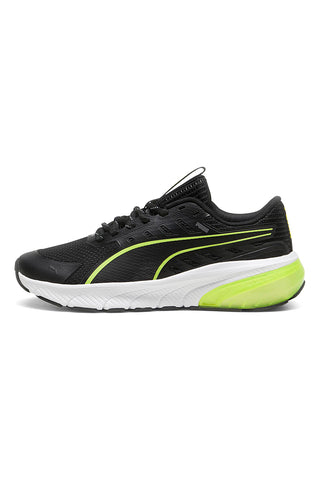 Scarpe da running nere bianche e verde lime Puma Cell Glare Jr