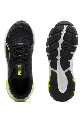 Scarpe da running nere bianche e verde lime Puma Cell Glare Jr