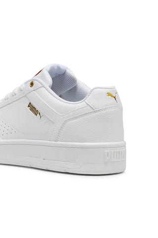 Weiße Turnschuhe mit goldenen Details Puma Court Classic