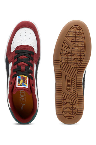 Rot-weiße Sneaker mit Puma Cavern 2.0 Year of Sport-Details