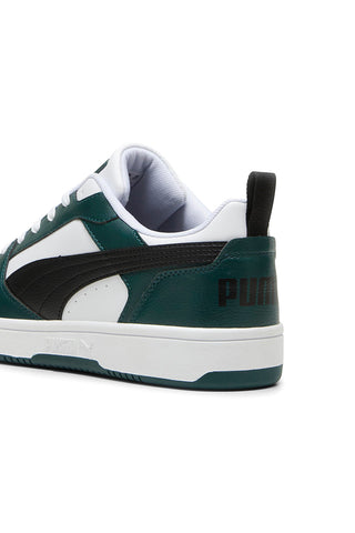 Sneakers Nere Bianche e Verdi Puma Rebound V6 Low