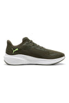 Grüne Laufschuhe mit weißer Sohle Puma Skyrocket Lite