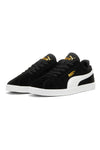 Schwarze Turnschuhe mit weißem Puma Club II-Band