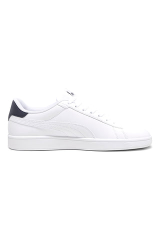 Puma Smash 3.0 L Weiße Turnschuhe mit Schnürsenkeln