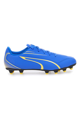 Blaue Fußballschuhe mit Seitenfries Puma Vitoria Fg/Ag Jr