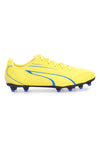 Gelbe Puma Vitoria FG/AG JR Fußballschuhe für festen Untergrund mit schwarzen Details