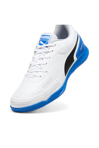 Scarpe da calcetto bianche e suola blu Puma Truco III