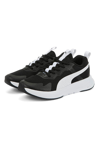 Schwarz-weiße Turnschuhe Puma Evolve Run Mesh Jr
