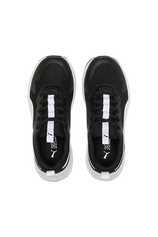 Schwarz-weiße Turnschuhe Puma Evolve Run Mesh Jr