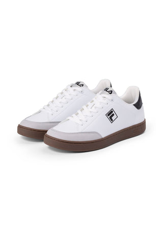 Weiße und schwarze Sneakers mit kontrastierender Sohle FILA COURTBAY