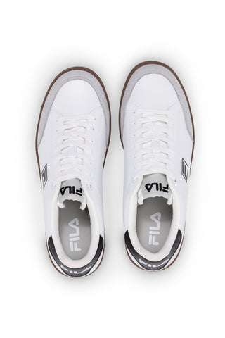 Weiße und schwarze Sneakers mit kontrastierender Sohle FILA COURTBAY