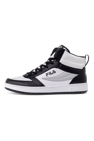Weiße und schwarze Sneakers Fila Rega NF Mid 