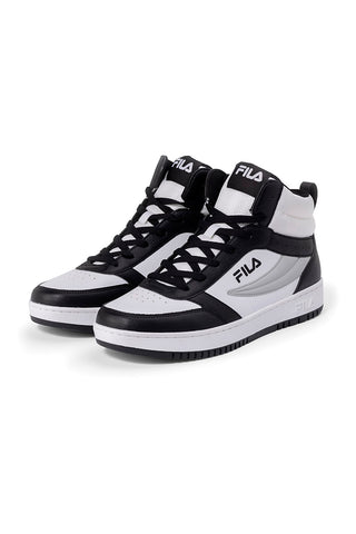 Weiße und schwarze Sneakers Fila Rega NF Mid 
