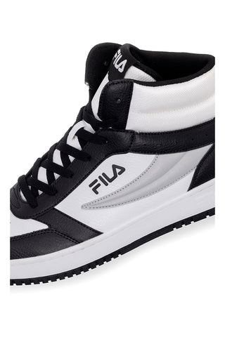 Weiße und schwarze Sneakers Fila Rega NF Mid 