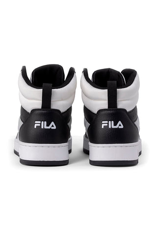 Weiße und schwarze Sneakers Fila Rega NF Mid 