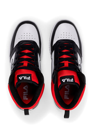 Sneakers Mid-Cut Nere e Rosse con Lacci FILA REGA NF MID TEENS