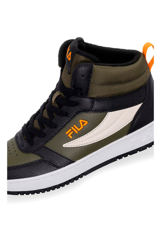 Olivgrüne Mid-Cut-Sneaker mit Schnürsenkeln FILA REGA NF MID TEENS