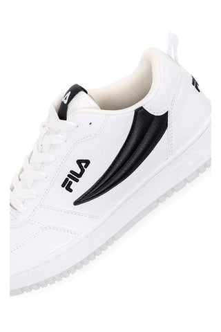 Weiße Sneakers mit schwarzem seitlichem Logo FILA REGA NF TEENS