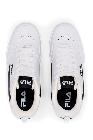 Weiße Sneakers mit schwarzem seitlichem Logo FILA REGA NF TEENS
