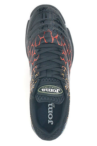 Schwarze Hallenfußballschuhe mit weißer Sohle JOMA MAXIMA 2431