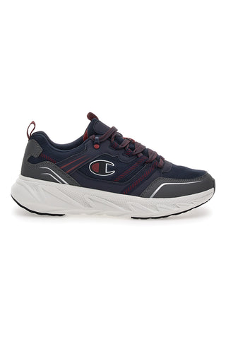 Graue und rote Champion Warrior Low Cut Shoe Fitnessschuhe