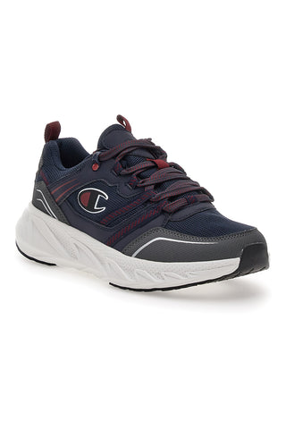 Graue und rote Champion Warrior Low Cut Shoe Fitnessschuhe