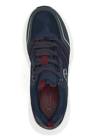 Graue und rote Champion Warrior Low Cut Shoe Fitnessschuhe