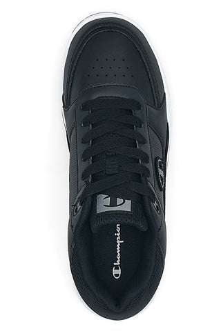 Schwarz-weiße Sneaker „Champion Rebound Heritage Low“.