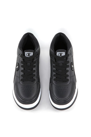 Schwarz-weiße Sneaker „Champion Rebound Heritage Low“.