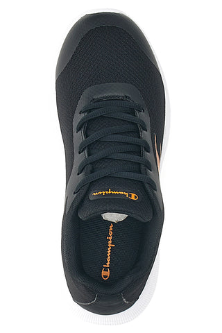 Schwarze Sneakers mit orangefarbenen Details CHAMPION SIPHON ENGAGE MESH GS