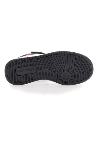 Weiße und schwarze Mid-Cut-Sneaker Champion Rd18 2 Mid B Gs
