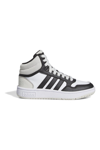 Sneakers bianche alte con lacci Adidas HOOPS 3.0 MID K